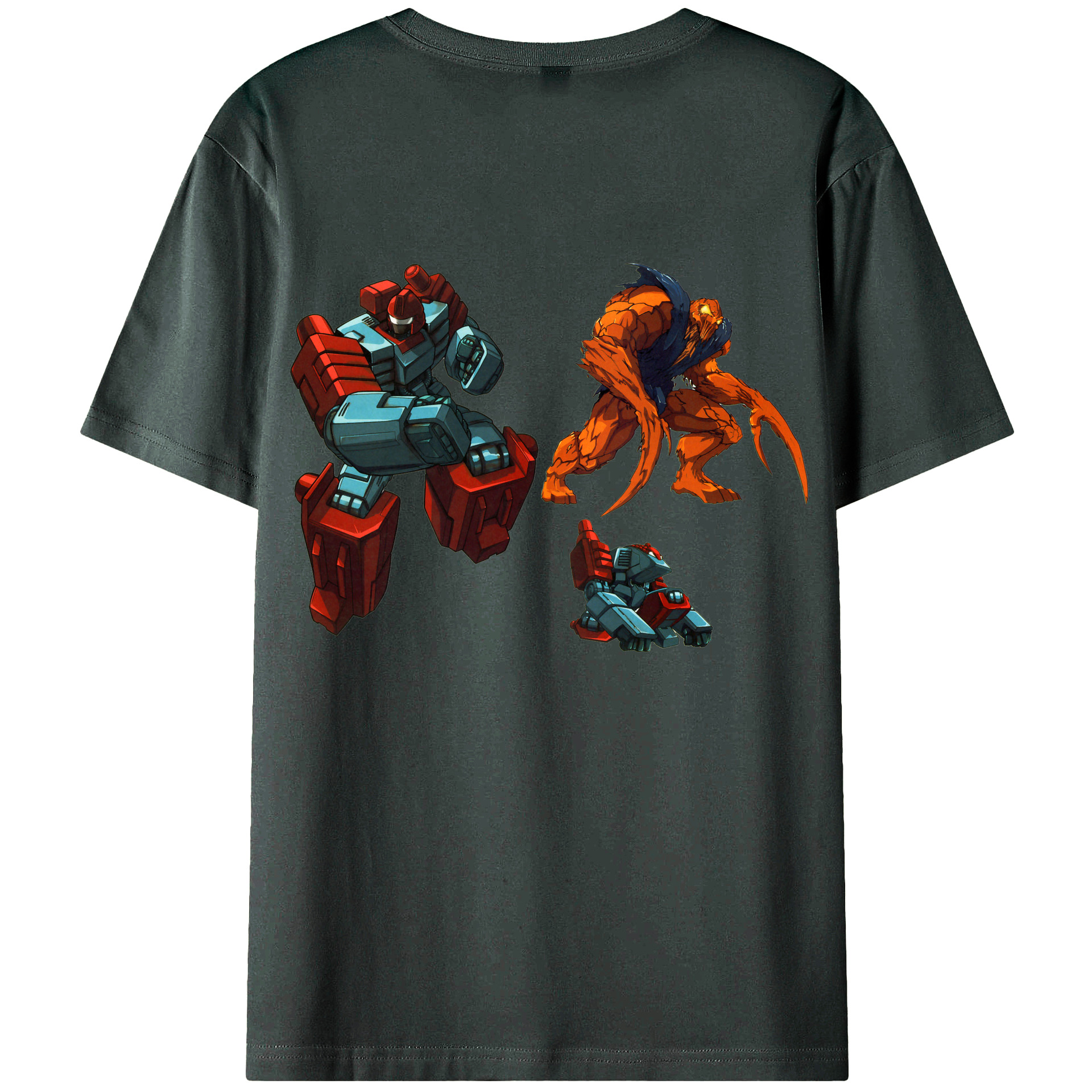  綿100％ メンズ半袖Tシャツ（バックプリント） 通気性